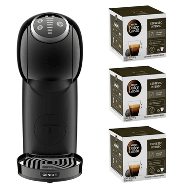 CAFETERA GENIO S PLUS BLACK + CÁPSULAS ESPRESSO INTENSO X3 CAJAS - 1
