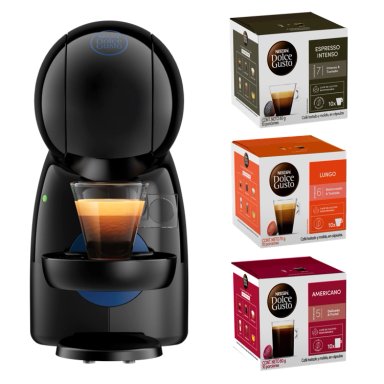 CAFETERA PICCOLO XS + CÁPSULAS DE CAFÉ NEGRO X3 CAJAS - 1