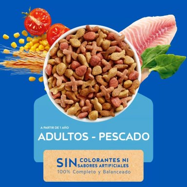 ALIMENTO SECO GATOS ADULTO CAT CHOW SABOR PESCADO 3 KG - 2