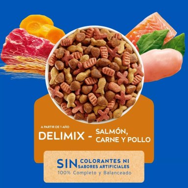 ALIMENTO SECO GATOS ADULTO CAT CHOW 3 KG DELIMIX - 2
