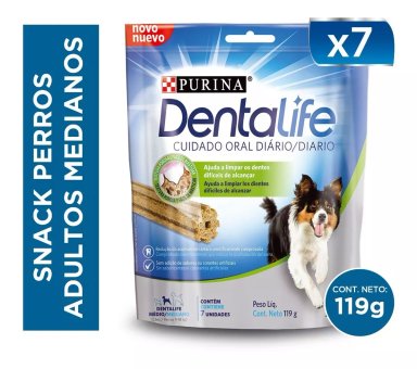 ALIMENTO SNACK PERROS ADULTO DENTALIFE RAZA MEDIANA 119 GR DENTAL - 2