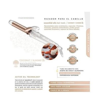 ONDULADOR RIZADOR ESSENTIAL OIL COCONUT 25MM GAMA - 4