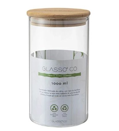CONTENEDOR BAMBOO 1 L ECO GLASSO - 1