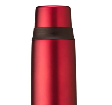 TERMO 1 LITRO DE ACERO INOXIDABLE ROJO  MEGASLIM - 2