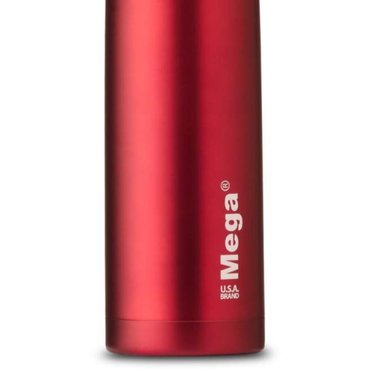 TERMO 1 LITRO DE ACERO INOXIDABLE ROJO  MEGASLIM - 3