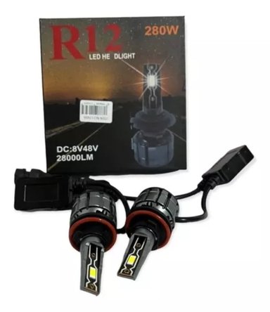 KIT AMPOLLETAS LUCES TURBO LED R12. 280W 28.000 LM H7 - 1
