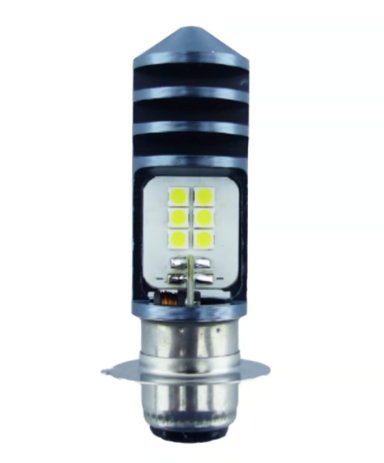 AMPOLLETA PARA MOTO 12 LED HJG P15D LUZ BLANCA 12/24V - 2