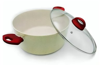 CACEROLA DE CERAMICA MARMOLEADA ANTIADHERENTE 20CM - 3
