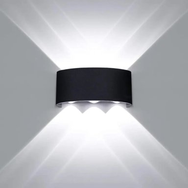 LUZ OEM LED FOCO APLIQUE PARED 6 LEDS EXTERIOR - 1
