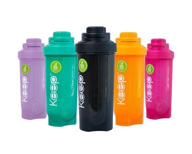 BOTELLA SHAKER COLORES KEEP- NARANJA - 4