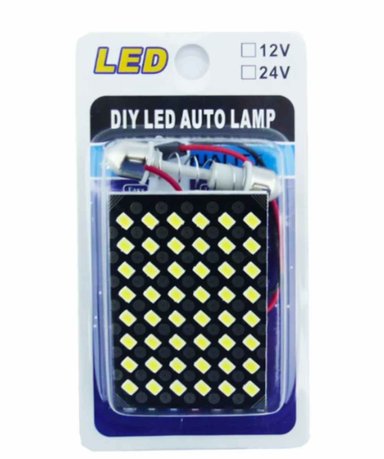 SET X 2 LED X 48 TIPO FUSIBLE NEW LUZ BLANCA 12 VOLT - 1