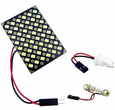 SET X 2 LED X 48 TIPO FUSIBLE NEW LUZ BLANCA 12 VOLT - 2