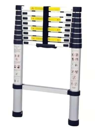 ESCALERA OEM TELESCOPICA SOPORTA 150 KG ALUMINIO RETRÁCTIL 3.2 M - 1