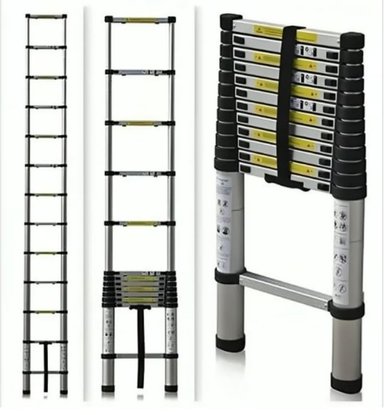 ESCALERA OEM TELESCOPICA SOPORTA 150 KG ALUMINIO RETRÁCTIL 3.2 M - 2