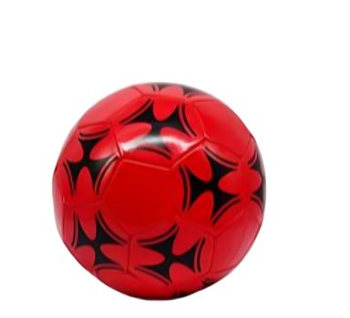 BALON DE FÚTBOL  COSIDO A MÁQUINA ROJO - 1