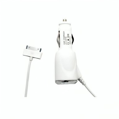 CARGADOR AUTO DOBLE USB CON PANT LED - 1