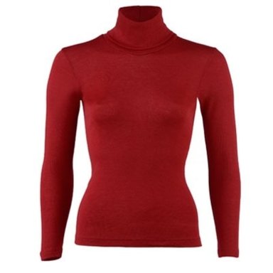 POLERAS BEATLE MUJER CAMISETA CUELLO ALTO POLAR PRIMERA CAPA - ROJA XL - 2