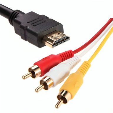 CABLE HDMI A 3 RCA DIGITAL AUDIO VIDEO MACHO - 1