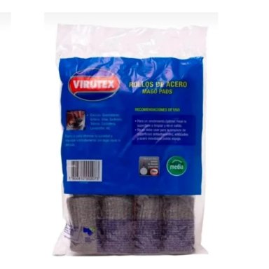 PACK X 4 ROLLOS DE ACERO 6 UND / MAGO PADS – VIRUTEX - 2