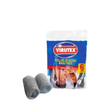 PACK X 4 ROLLOS DE ACERO 6 UND / MAGO PADS – VIRUTEX - 4
