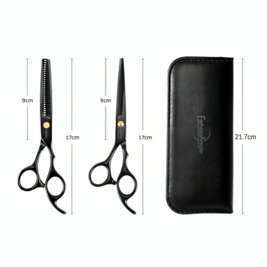 SET TIJERAS PELUQUERIA BARBERIA CORTA PELO ENTRESACADOR 14PC - 2