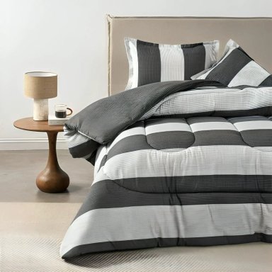 PLUMON ESTAMPADO 2 PLAZAS / NOIR – CANNON - 1