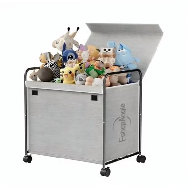 CESTO ORGANIZADOR MULTIUSO ROPA JUGUETES CON RUEDAS - 1