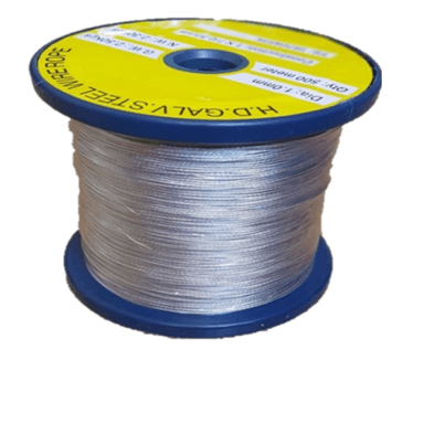 PIOLA DE ACERO GALVANIZADO 1 MM 500 METROS - 1