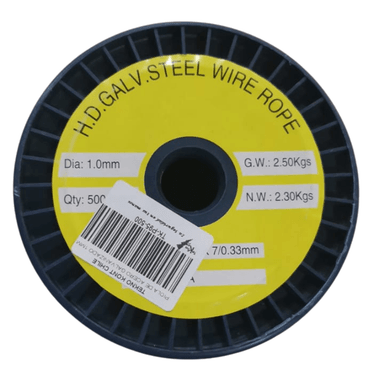PIOLA DE ACERO GALVANIZADO 1 MM 500 METROS - 4