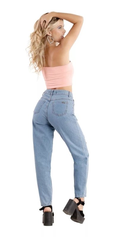 JEANS MOM CELESTE DESTROYER BOTON DIRTY JEANS JE2410CB - 2
