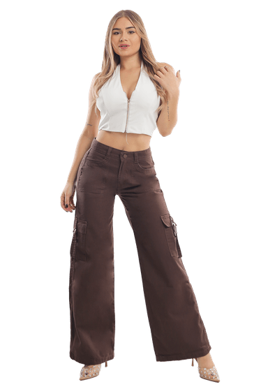 JEANS MUJER CARGO JE3278CA - 1
