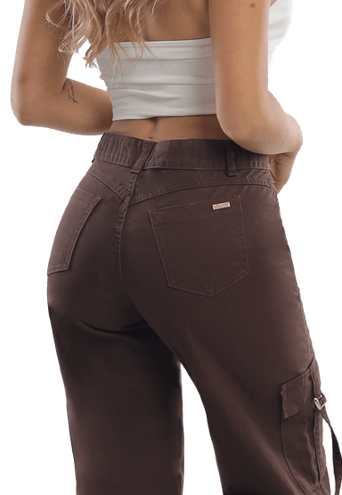 JEANS MUJER CARGO JE3278CA - 4