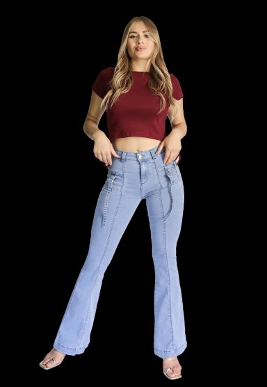 JEANS FLARE MUJER JE3908H - 1