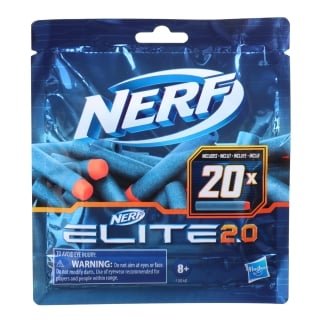 PACK DARDOS NERF ELITE 2.0 REPUESTO 20 UNIDADES - 1