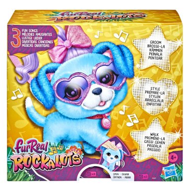 PELUCHE FURREAL ROCKALOTS PERRO AZUL - 1