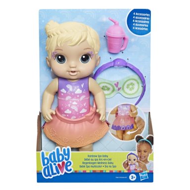 MUÑECA BABY ALIVE BEBE  SPA MULTICOLOR RUBIA - 1