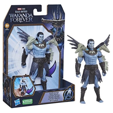 FIGURA BLACK PANTHER WAKANDA FOREVER ATTUMA ACCION TIBURON - 3