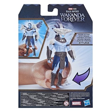 FIGURA BLACK PANTHER WAKANDA FOREVER ATTUMA ACCION TIBURON - 4