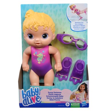 MUÑECA BABY ALIVE SUNNY LA NADADORA PELO RUBIO - 2