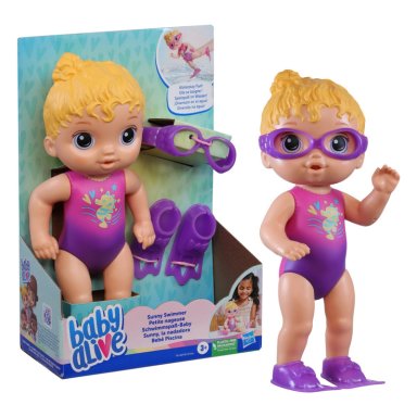 MUÑECA BABY ALIVE SUNNY LA NADADORA PELO RUBIO - 3