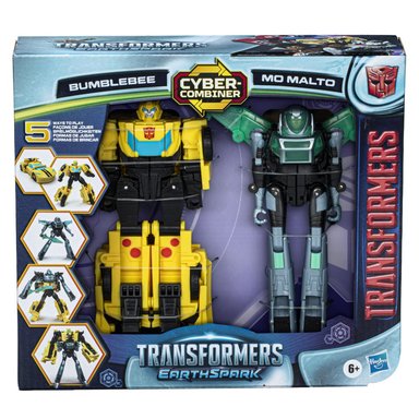 FIGURA DE ACCIÓN TRANSFORMERS EARTHSPARK CYBER-COMBINER BUMBLEBEE Y MO MALTO - 5