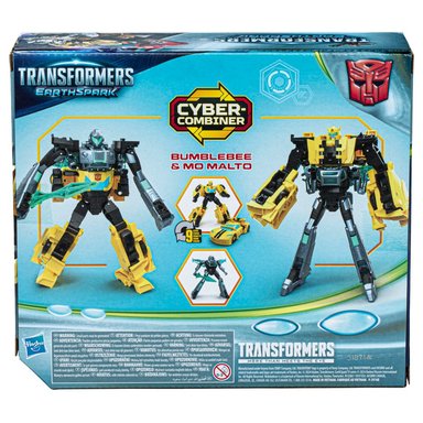 FIGURA DE ACCIÓN TRANSFORMERS EARTHSPARK CYBER-COMBINER BUMBLEBEE Y MO MALTO - 6