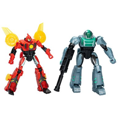 FIGURA DE ACCIÓN TRANSFORMERS EARTHSPARK CYBER-COMBINER TERRAN TWITCH Y ROBBY MALTO - 1