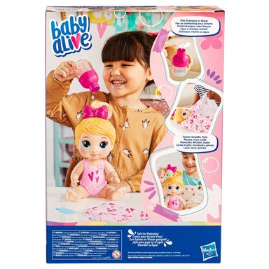 MUÑECA BABY ALIVE BURBUJAS RELAJANTES HARPER HUGS CABELLO RUBIO - 4