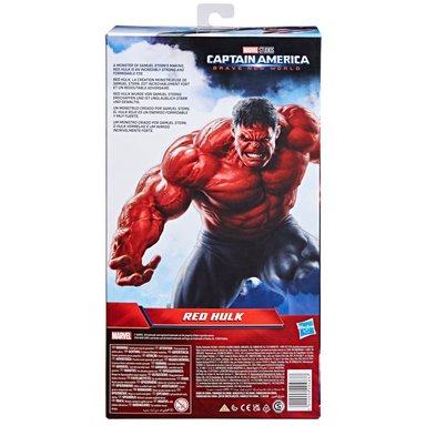 FIGURA ACCIÓN MARVEL TITAN HERO SERIES CAPITÁN AMÉRICA BRAVE NEW WORLD HULK ROJO - 4