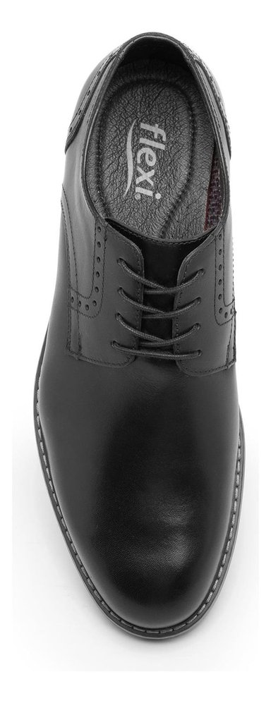 ZAPATO FLEXI HOMBRE CUERO DINAMO NEGRO - 6