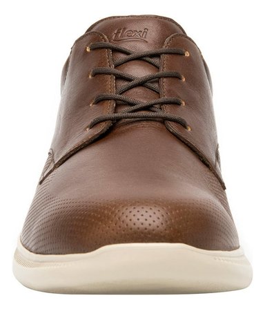 ZAPATILLAS HOMBRE FLEXI CASUALES CAFÉ CUERO HIKA - 4