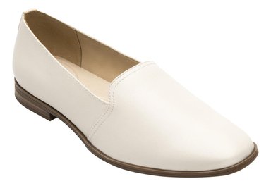 MOCASINES MUJER FLEXI CUERO HAYEK 126601 BLANCO PERLA - 2