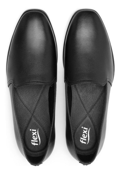 MOCASINES MUJER FLEXI CUERO NEGRO HAYEK 126601 - 6