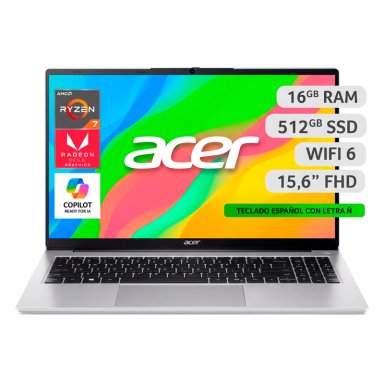 NOTEBOOK ASPIRE LITE AL15-41P-R0ZY-3 AMD RYZEN 7 16GB RAM 512GB SSD 15,6" FHD - 1